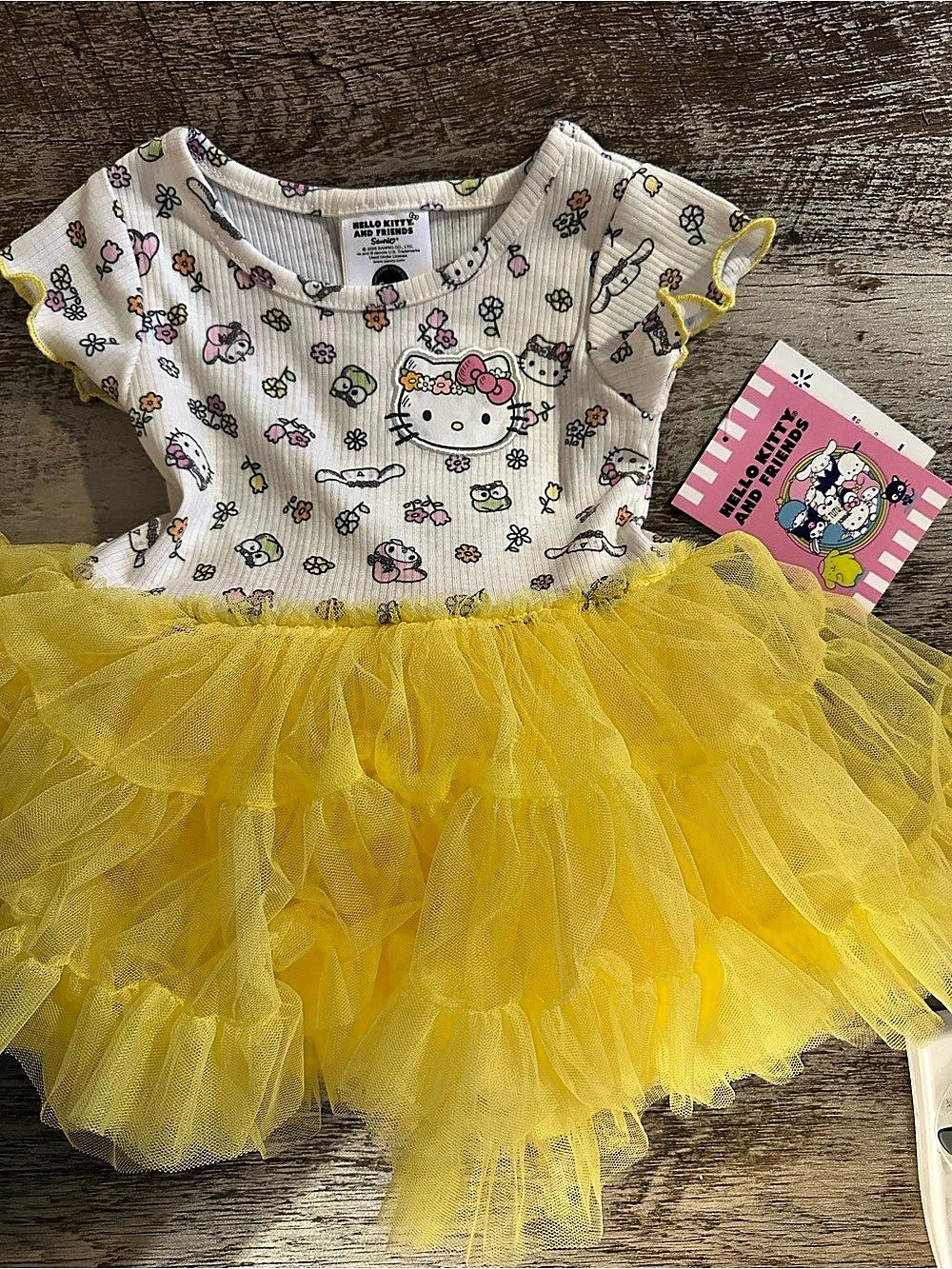 Hello Kitty Floral Tutu Dress Size 12mos New